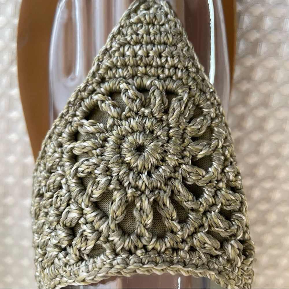 THE SAK Shana Crochet Thong Sandals Boho Eco-Friendly Beige Size 11 Women’s #737 - Picture 6 of 10